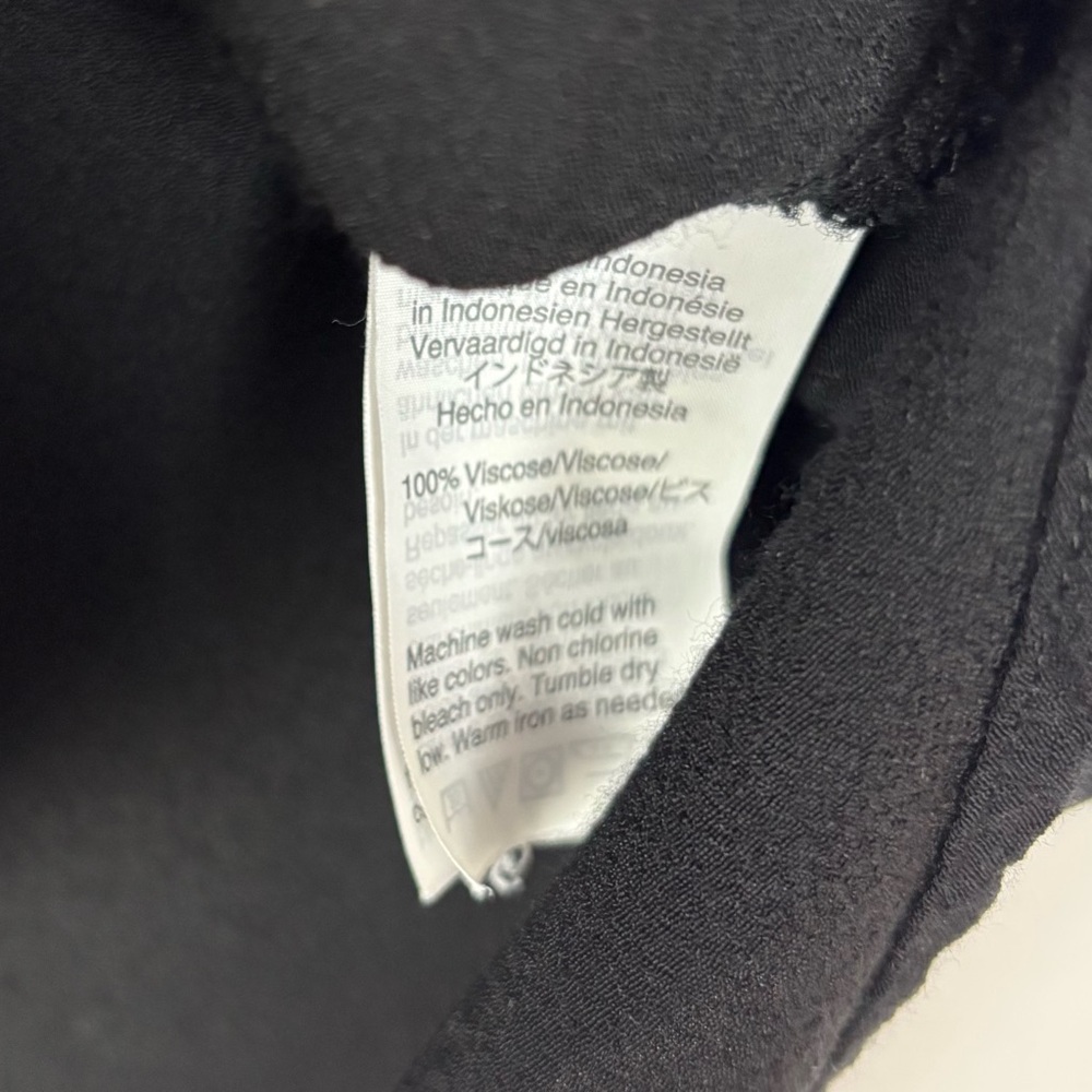 Madewell Central Drapey Shirt Black Size XS - Picture 10 of 11